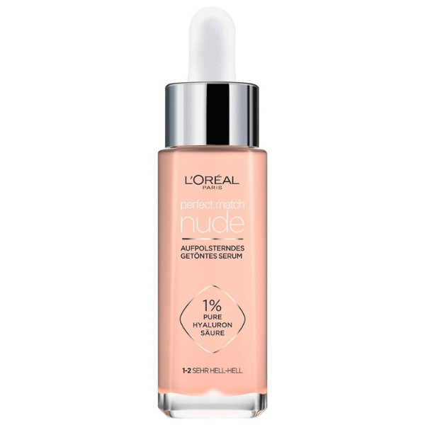 LOréaL Paris Aufpolsterndes Getontes Serum Perfect Match Nude 1-2 Sehr Hell ( Comes in Different Colors )